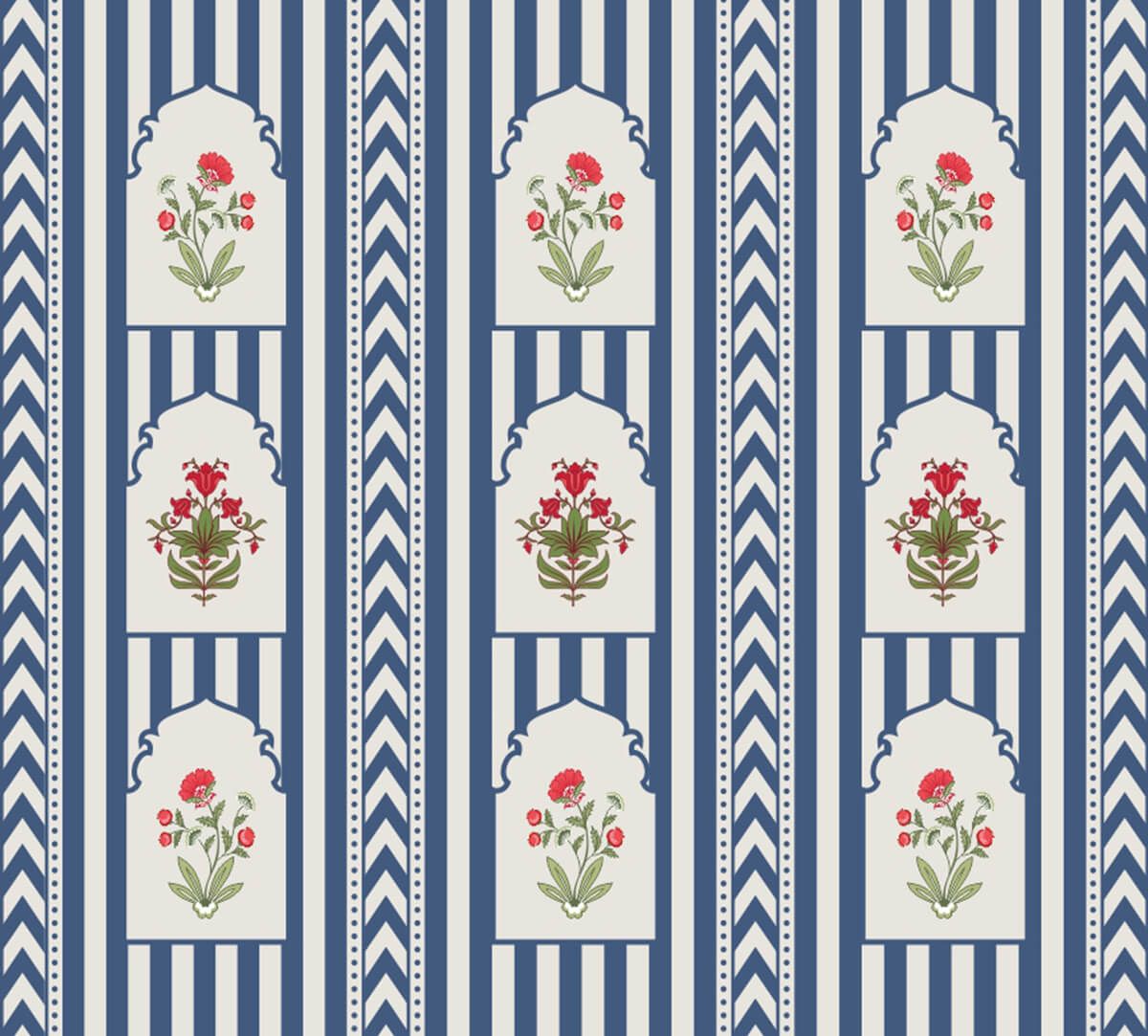 India Circus by Krsnaa Mehta Blue Spell Wallpaper