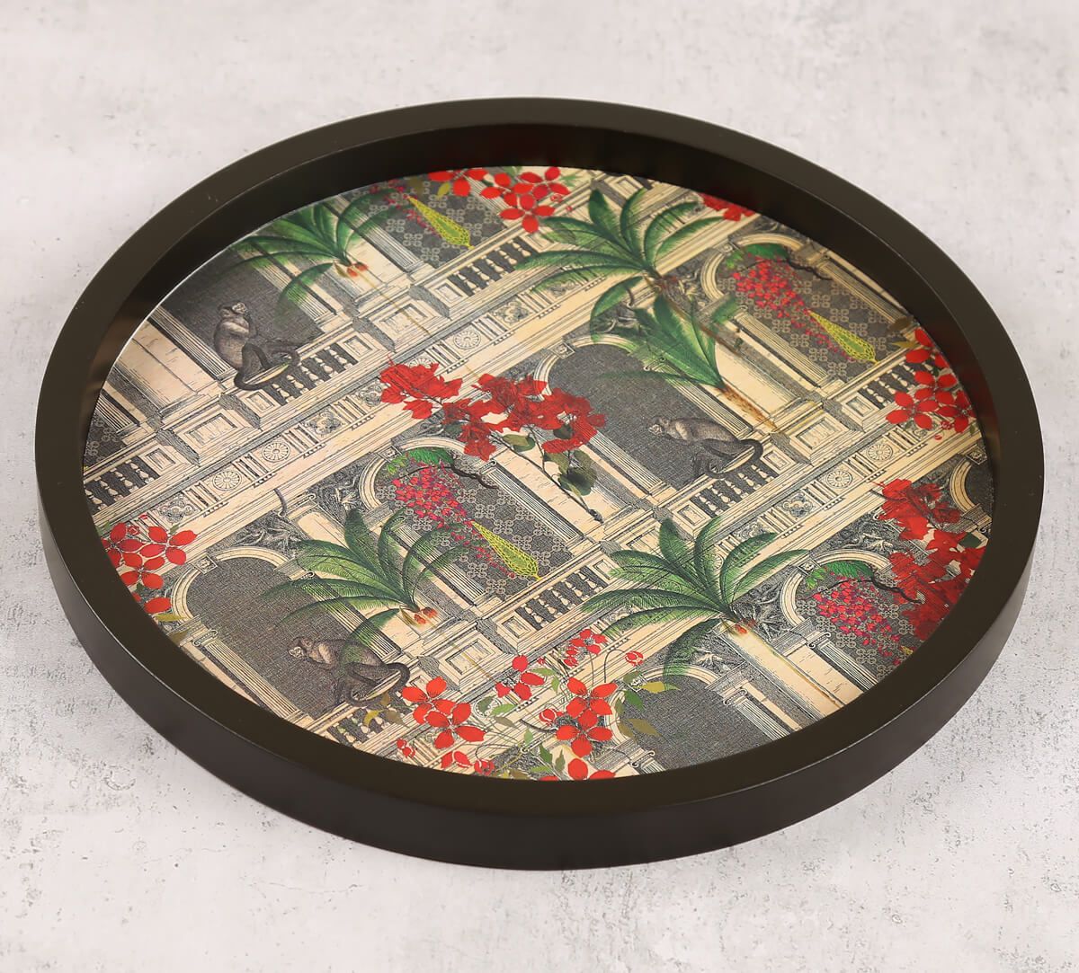 India Circus by Krsnaa Mehta Pretty Monkey Mischief Decor Plate