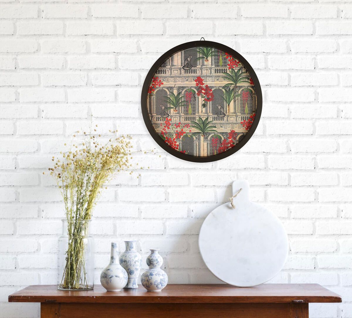 India Circus by Krsnaa Mehta Pretty Monkey Mischief Decor Plate
