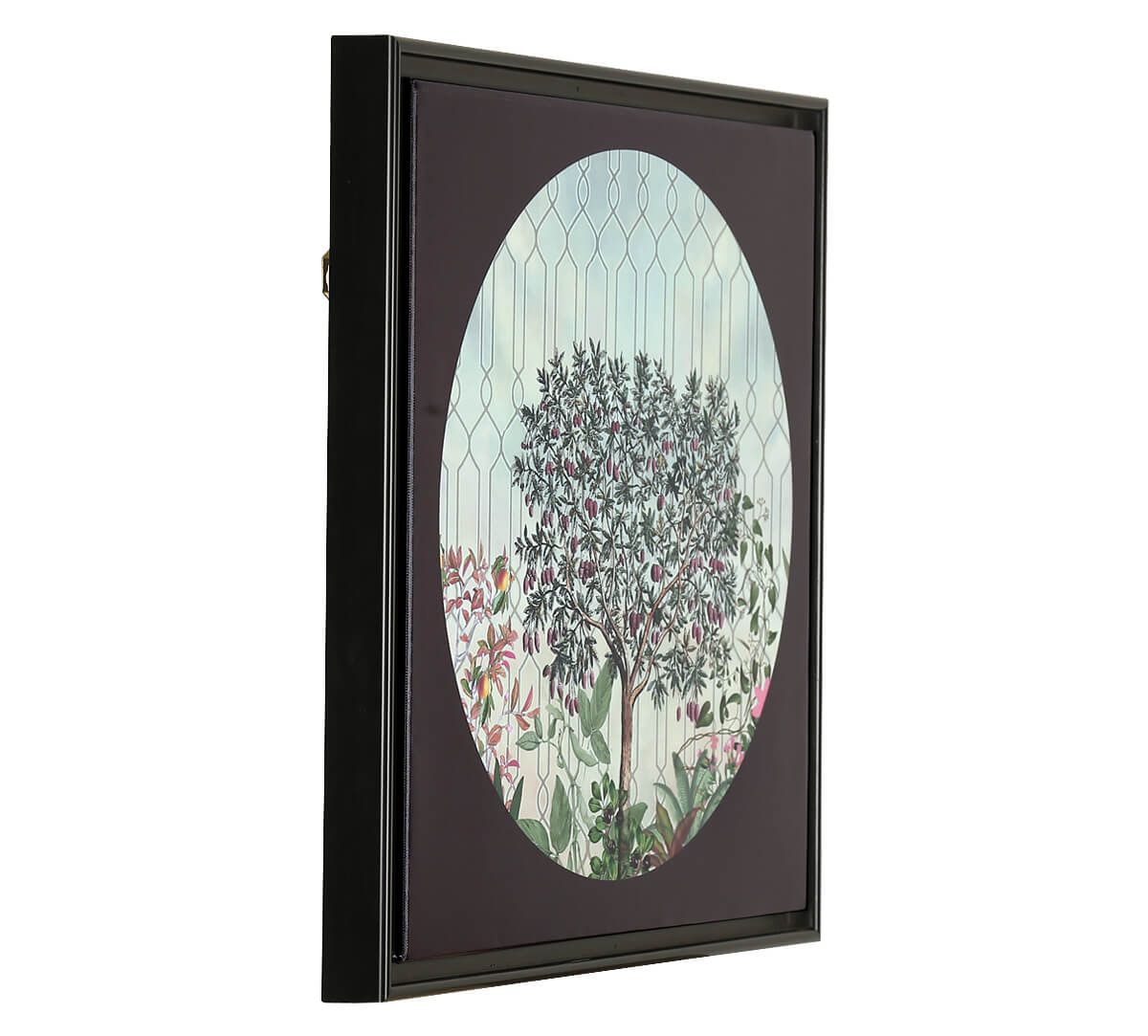 India Circus by Krsnaa Mehta Sultry Greenwood Floating Framed Canvas Wall Art