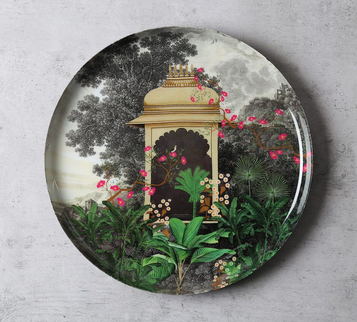 India Circus by Krsnaa Mehta Tropical Aves Wall Decor Plates Set of 5