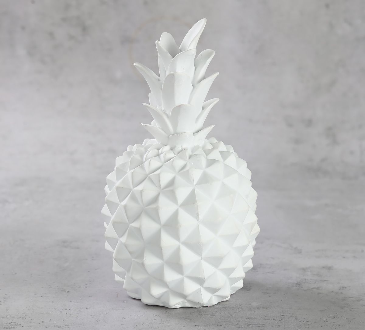 India Circus White Pineapple Decor Accent