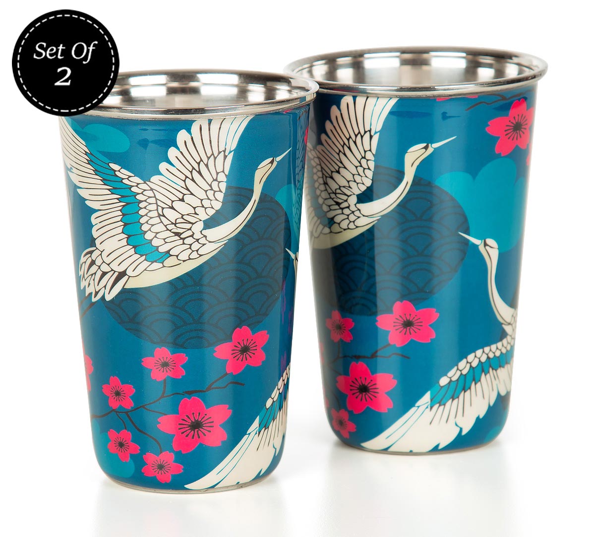 India Circus Aerial Moments Steel Tumbler Set of 2