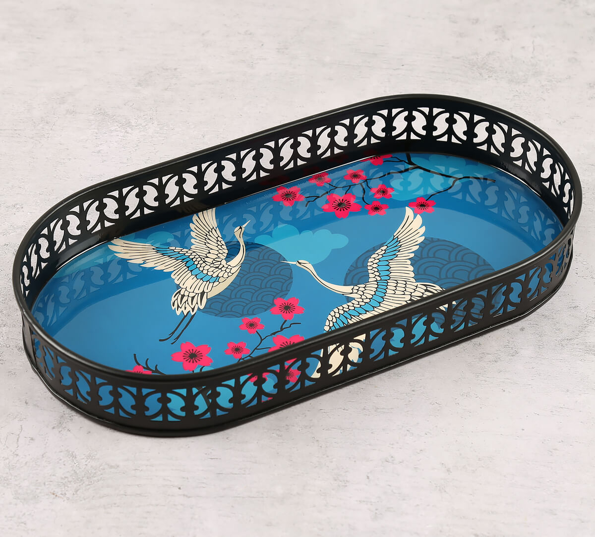India Circus by Krsnaa Mehta Aerial Moments Rectangle Iron Tray