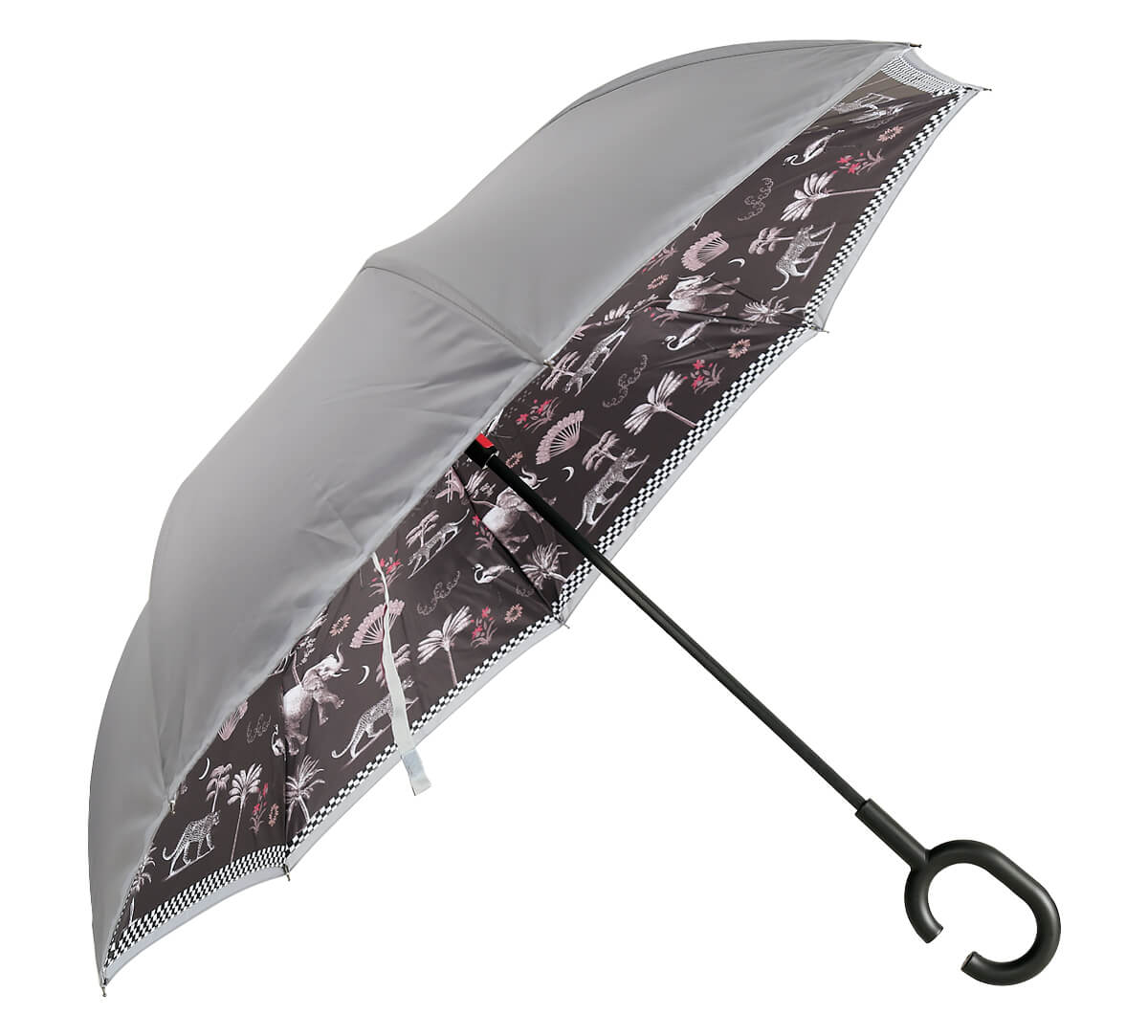 India Circus by Krsnaa Mehta Animalia Creations Reversible Umbrella