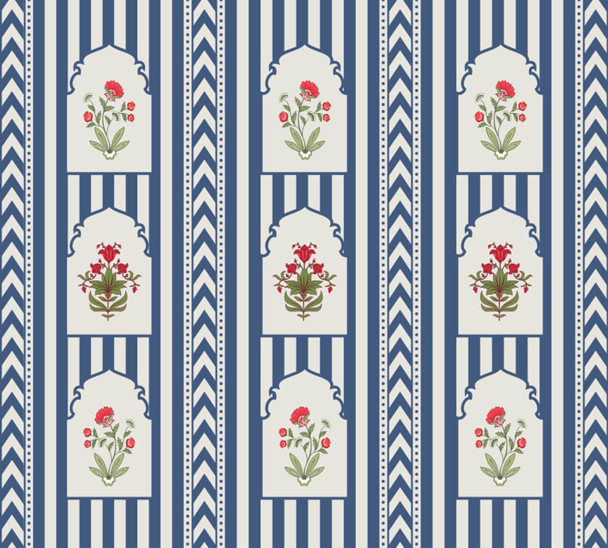 India Circus by Krsnaa Mehta Blue Spell Wallpaper