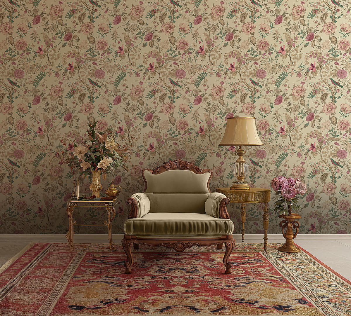 India Circus by Krsnaa Mehta Rustic Realm Clay Wallpaper