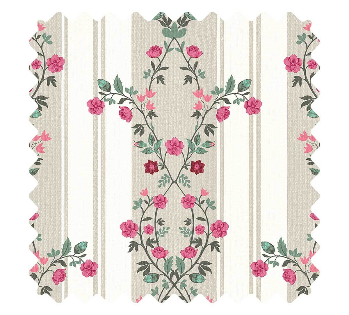 India Circus by Krsnaa Mehta Vertical Rose Twist Fabric