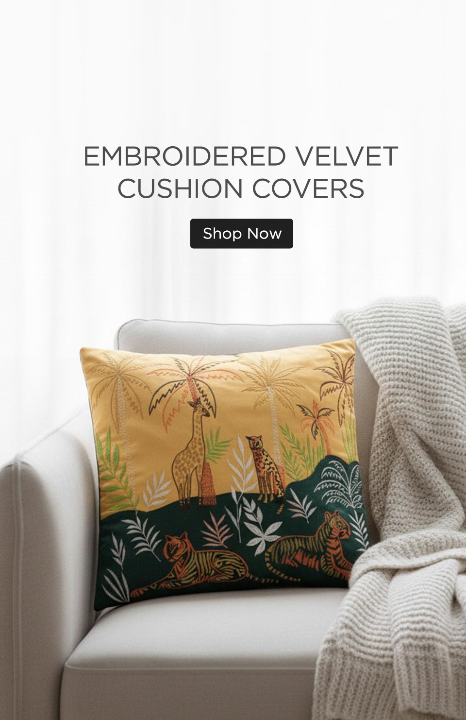 Buy Velvet Cushion Cover Online